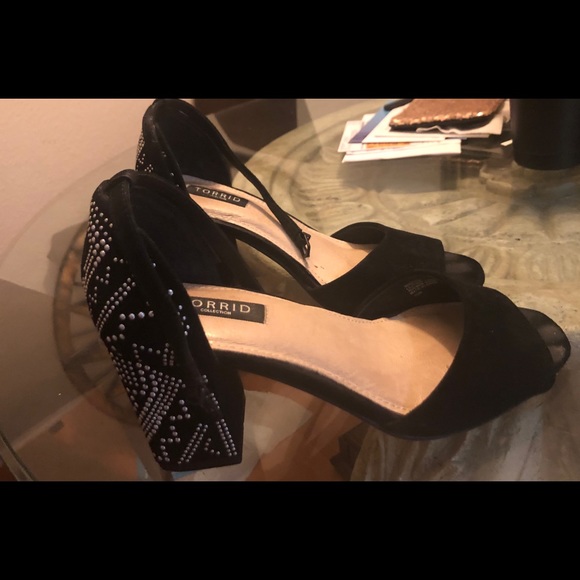 Beautiful Torrid studded suede heels! - Picture 7 of 7